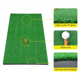 Simulation Lawn Golf Mat Residential Indoor Practice Hitting Training Mat Rubber Tee Holder