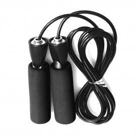 Speed Skipping Jump Rope Black Adjustable Handle Fitness Exercise Gym Boxing Workout Training Tool