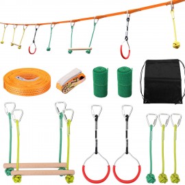 Children Climbing  Rope Exercise Line Obstacle Training Equipment Kids Fun Slack Line Outdoor Children's Sports Equipment